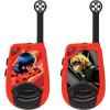 LEXiBOOK Miraculous – Digital Walkie-Talkies for Children – 2 km Transmission Range, Morse Light Function, Belt Clip for Transport, 2 Channels, Battery, Red, TW25MI(Miraculous)