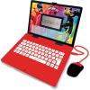 LEXiBOOK Miraculous – Educational and Bilingual Laptop English/Spanish – Toy for Child Kid (Boys & Girls) 124 Activities, Learn Play Games and Music with Ladybug – Red/Black JC598MIi2