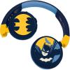 LEXiBOOK, Miraculous Ladybug Cat Noir, 2-in-1 Bluetooth Headphones for Kids – Stereo Wireless Wired, Kids Safe, Foldable, Adjustable, HPBT010MI(Batman)