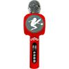 LEXiBOOK Miraculous Wireless Microphone with Speaker and Lights, Bluetooth®, Voice Change Function, Light Effects, Micro SD Port, USB, Silver/red, MIC260MI