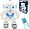 LEXiBOOK, Powerman Neo, My Robot Full of Technology, Remote Control and Gesture Control, Educational Activities in English, Programmable, Music and Dance, Sound and Light Effects, Blue/White, ROB18EN(ROB16)