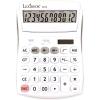 Lexibook – 10 Digit Desktop Calculator with Folding Display – Basic and Memory Function – Large Keys and Screen for Office, School, Home – Solar & Batteries – White/Gray – C210(C212)