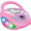 Lexibook – Paw Patrol – Bluetooth CD Player for Kids – Portable, Multicoloured Light Effects, Microphone Jack, Aux-in Jack, AC or Battery-Operated, Girls, Boys, Blue/Red, RCD109PA(Unicorn)