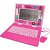 Lexibook, Barbie, Bilingual and Educational Laptop Spanish/English, Toy for Children, 170 Activities to Learn, Play Games and Music, Large Screen, Pink, JC599BBi2