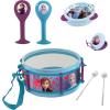 Lexibook Disney Frozen Elsa Anna Musical Toy, Set of 7 Music Instruments (Drum, Maracas, Castanet, Harmonica, Recorder, Trumpet, Tambourine), Convenient Game to Carry, Blue/ White, K360FZ