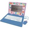Lexibook, Disney Stitch, Bilingual and Educational Laptop Spanish/English, Toy for Children, 170 Activities to Learn, Play Games and Music, Large Screen, Blue, JC599Di2