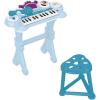 Lexibook, Frozen, Electronic Keyboard with seat, Microphone, MP3 Player, Sound Effects, Demo Tunes, Blue/Purple, K707FZ
