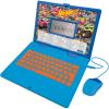Lexibook Hot Wheels, Educational and Bilingual Laptop in English/Spanish, Toy for Children with 124 Activities to Learn, Play Games and Music, Blue, JC598HWi2
