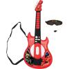 Lexibook Miraculous Electronic Lighting Guitar with mic, Glasses with Microphone, Demo Songs, 2 Game Modes, MP3 Plug, Black red, K260MI
