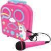 Lexibook, Unicorn, My Secret Portable Karaoke with Microphone, Aux-in Jack, TF/SD Input, Karaoke Function, Pink, BTC050UNI