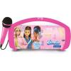 Lexibook, iParty, Portable Bluetooth Light Speaker with Microphone, Stereo, Light Effects, Karaoke, Wireless, USB, SD Card, Rechargeable Battery, White, BTP585Z(Barbie)