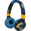 LEXiBOOK, Naruto, 2-in-1 Bluetooth & Wired Headphones with Microphone and Control Buttons, Foldable and Adjustable, Long-Lasting Rechargeable Battery, Orange/Blue, HPBT010NA(Batman)