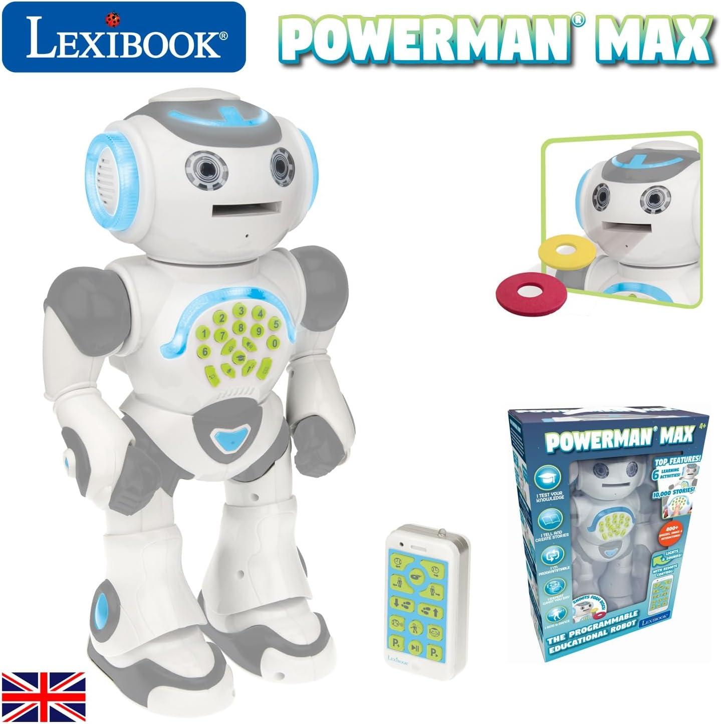 imageLEXiBOOK Powerman Star Remote Control Walking Talking Toy Robot STEM Programmable for Kids 4 ROB85ENROB80EN