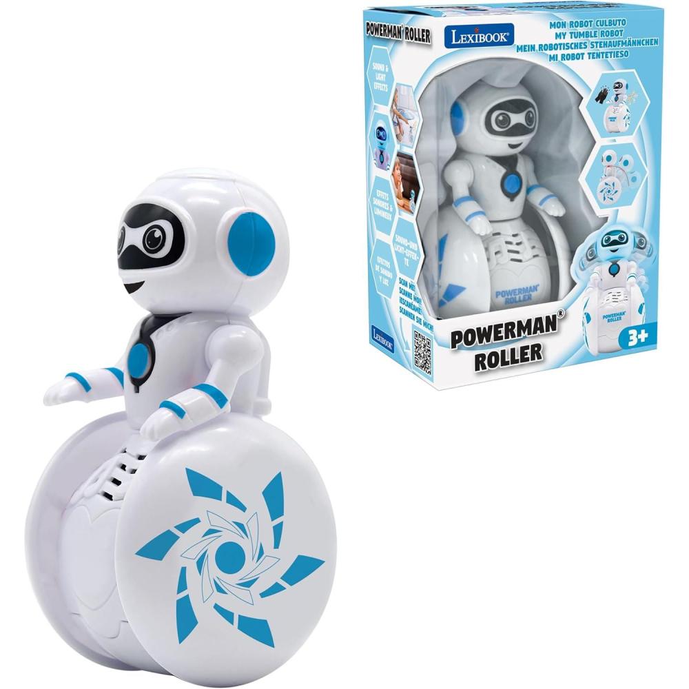 imageLEXiBOOK Powerman Star  Remote Control Walking Talking Toy Robot STEM Programmable for Kids 4  ROB85ENROB01