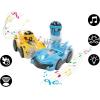 LEXiBOOK, Crosslander® RC Bumper, Set of 2 Radio-Controlled Racer Bumper Cars, up to 12 km/h (7mph), 2 Removable Characters, Sound and Light Effects, Yellow/Blue, RC2