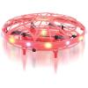 LEXiBOOK, Crosslander® UFO, First Rechargeable Lighted Drone with Gesture Control for Children, up to 5km/h, Motion Sensor, Altitude Maintenance, Light Effects, Indoor, Outdoor, Red, UFO01(UFO01)