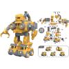 LEXiBOOK Robotruck®, 5 in 1 Build-Your-own Robot kit, transformable Construction Vehicles 5 in 1, DIY, Construction, Building, Truck, Educational Kids’ Toy, Yellow, ROBD10