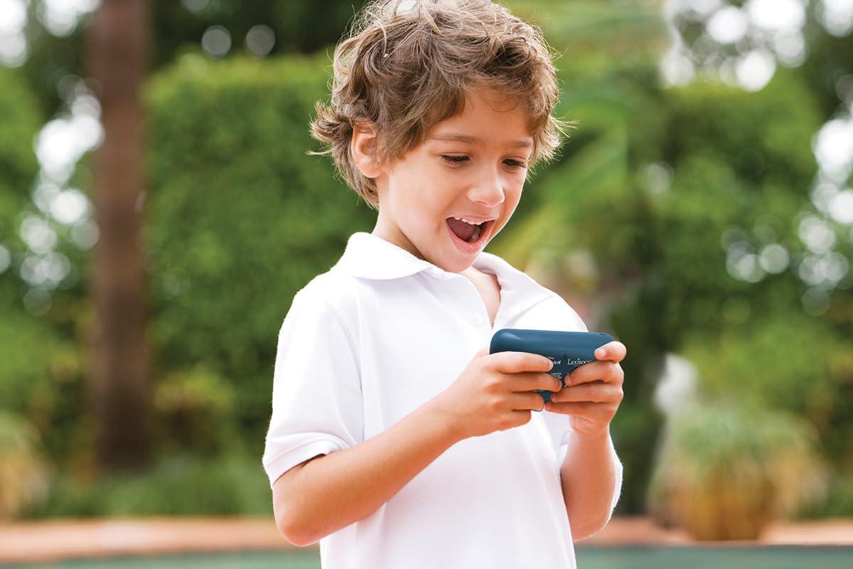 imageLexibook Disney Stitch Compact Portable Cyber Arcade Console 150 Games LCD Colour Screen BatteryPowered JL2367D