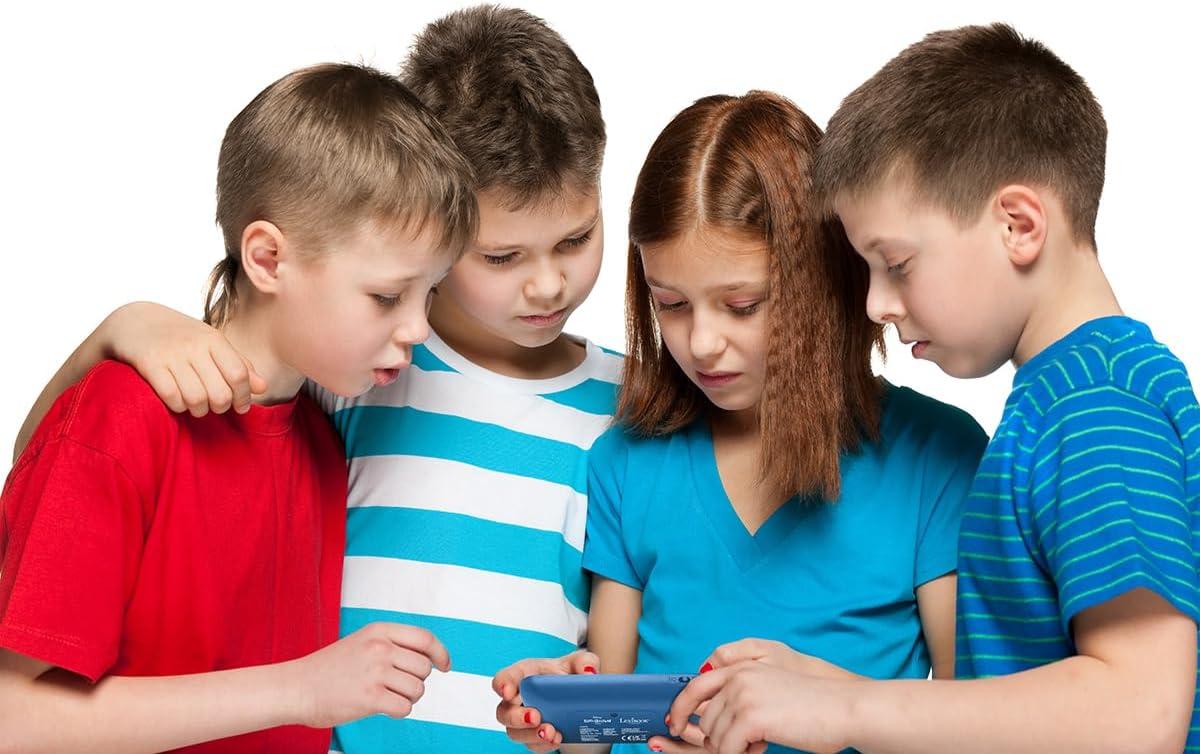 imageLexibook Disney Stitch Compact Portable Cyber Arcade Console 150 Games LCD Colour Screen BatteryPowered JL2367D