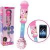 LEXIBOOK, Gabby’s Dollhouse, Glowing Microphone, Music Toy, Built-in Speaker, Light Effects, Aux-in Jack, Blue/Pink, MIC90GDH(Barbie)