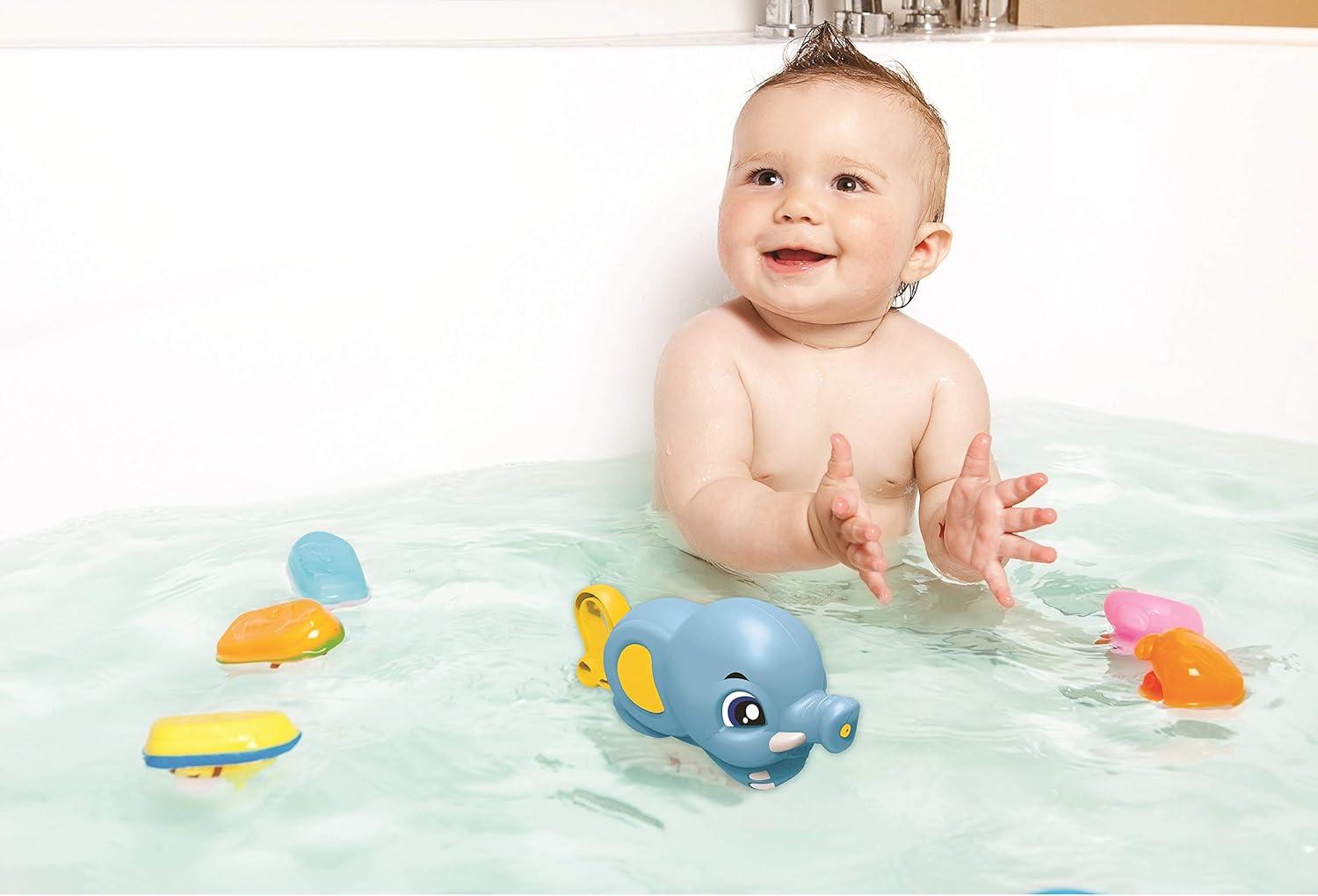 imageLexibook Jeu Pour Enfants Elephant arroseur de bain Bleu Jaune ITB010