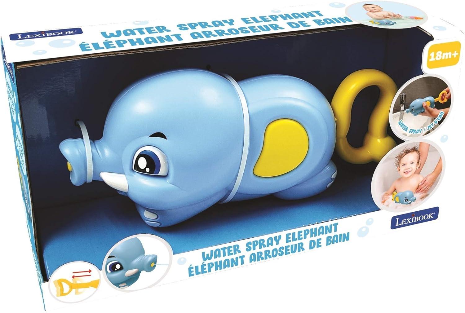 imageLexibook Jeu Pour Enfants Elephant arroseur de bain Bleu Jaune ITB010