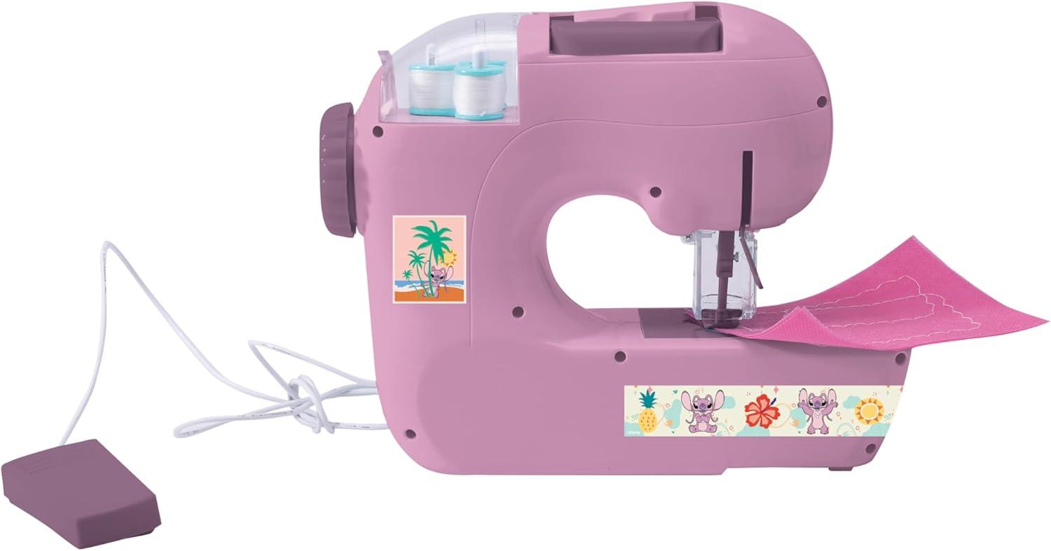 imageLEXIBOOK Gabbys Dollhouse Sewing Machine with Accessories Light and Pedal Role Play Fashion Design Set Pink SW100GDHAngel  Disney Stitch