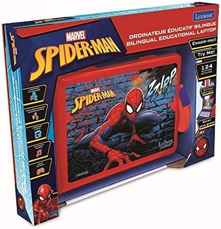 imageLexibook Gabbys Dollhouse German and English Bilingual Educational Computer 124 Activities in Language Writing Math Logic Music and Games PinkBlue JC598GDHi3SpiderMan
