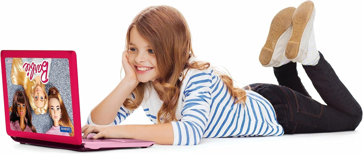 imageLexibook Gabbys Dollhouse German and English Bilingual Educational Computer 124 Activities in Language Writing Math Logic Music and Games PinkBlue JC598GDHi3Barbie