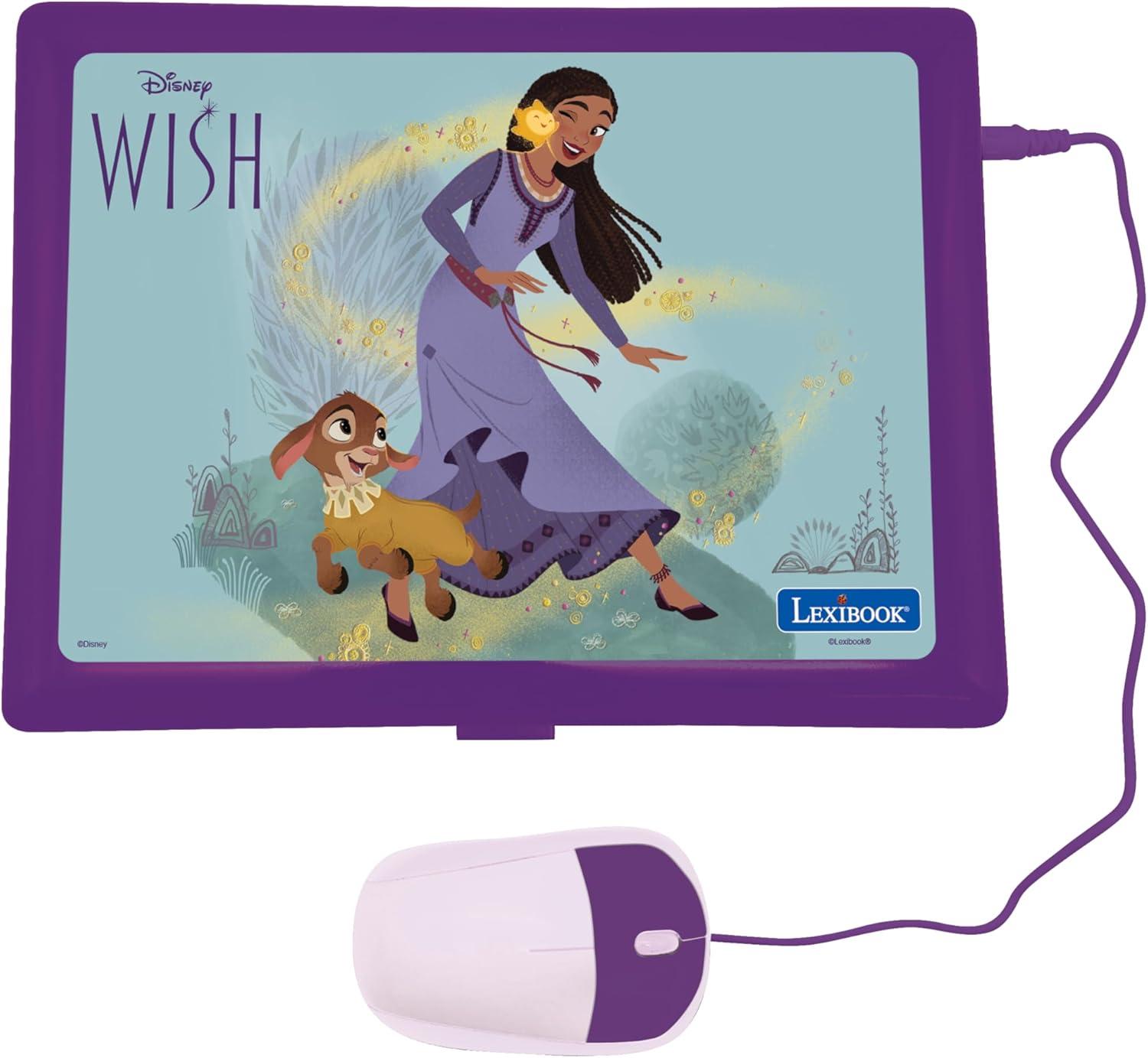 imageLexibook Gabbys Dollhouse German and English Bilingual Educational Computer 124 Activities in Language Writing Math Logic Music and Games PinkBlue JC598GDHi3Disney Wish