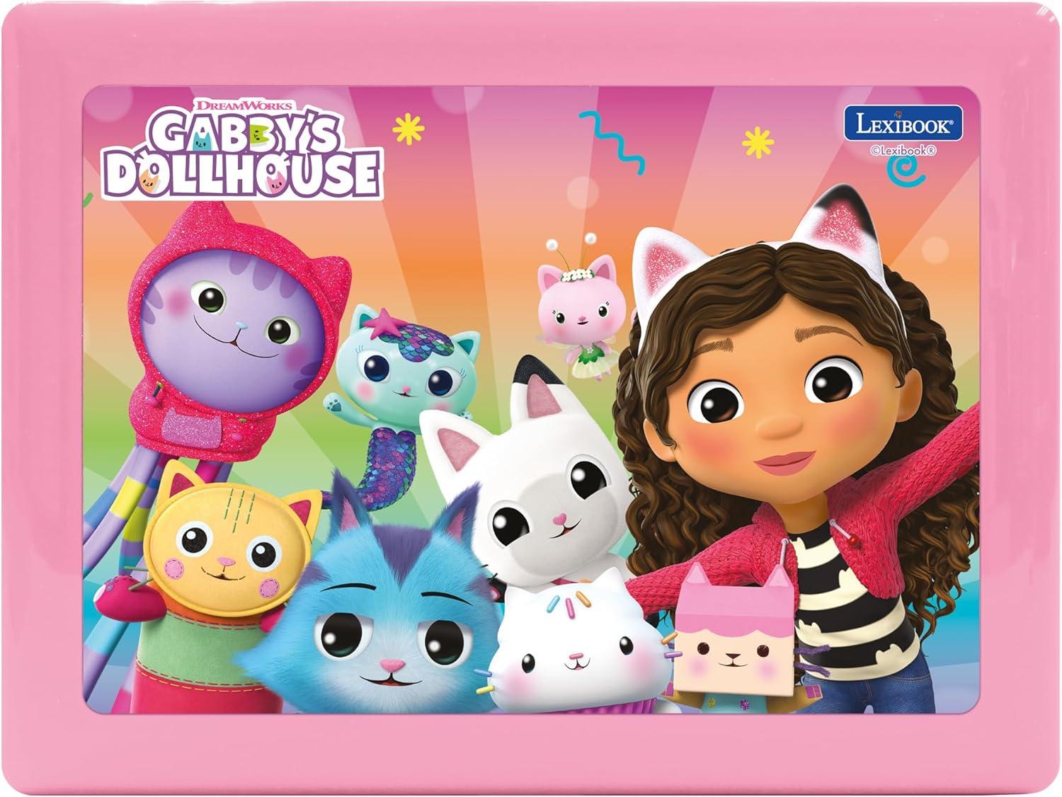 imageLexibook Gabbys Dollhouse German and English Bilingual Educational Computer 124 Activities in Language Writing Math Logic Music and Games PinkBlue JC598GDHi3Gabbys Dollhouse