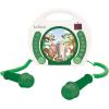 Animals – CD Player with mics, Programming Function, Headphones Jack, for Kids, with Power Supply or Batteries, White/Green, RCDK100ANX(Animals)