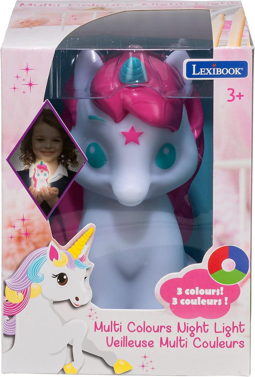 imageLEXiBOOK NLJ01PB Polar Bear Color Nightlight for Childrens Room Colour Change Smooth Light Battery IncludedUnicorn