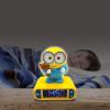 LEXiBOOK – Minions – Bob Digital Alarm Clock with Night Light – Snooze Function – Minions Sound Effects – Luminous Clock with Bob, Yellow/Blue – RL800DES