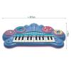 Lexibook, Stitch Electronic Keyboard with Seat and Microphone, 24 Light-Up Keys for Learning Music and Aux-in Cable, Blue, K707D