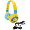 LEXiBOOK Despicable Me 2-in-1 Bluetooth Headphones for Kids Stereo Wireless Wired Kids Safe Foldable Adjustable, Yellow, HPBT010DES
