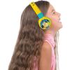 LEXiBOOK Despicable Me 2-in-1 Bluetooth Headphones for Kids Stereo Wireless Wired Kids Safe Foldable Adjustable, Yellow, HPBT010DES
