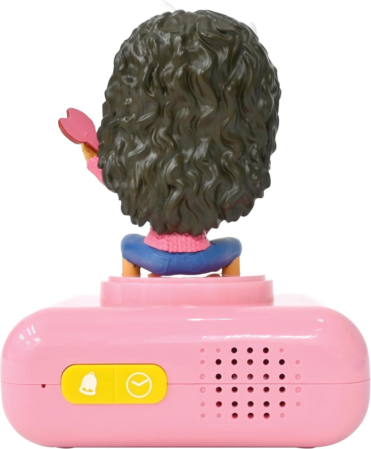 image:imageLEXiBOOK Gabbys Dollhouse Gabby Nightlight Alarm Clock Sounds and Melodies Backlit LCD Screen Illuminated Snooze Pink RL800GDH