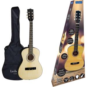 Lexibook – Acoustic Guitar, 36″, Learning Guide, 6 Nylon Strings, Carrying Case Included, Wood/Black, K2200(Lexibook)