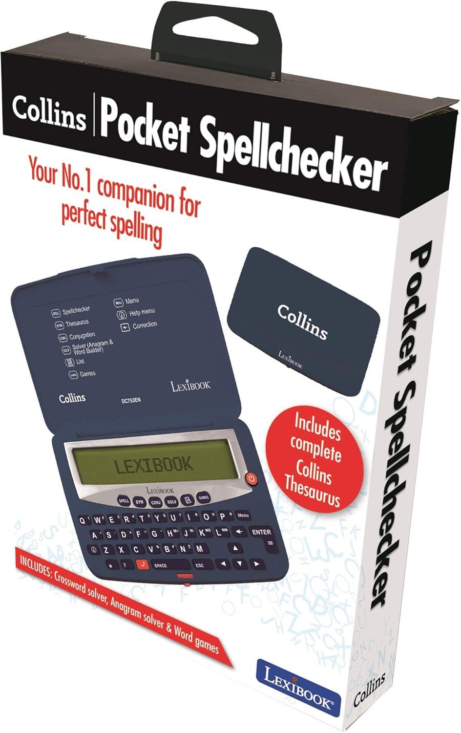 image:imageLEXiBOOK Collins Electronic Pocket Spellchecker with Battery BlueWhite DC753EN
