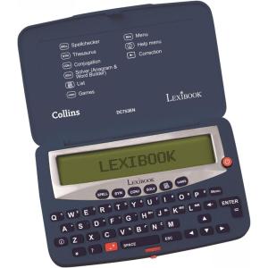 LEXiBOOK – Collins Electronic Pocket Spellchecker with Battery, Blue/White, DC753EN