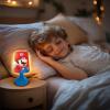 LEXIBOOK Cordless Mini Bedside Lamp and Nightlight Nintendo – Red – MLT10NI(Super Mario)