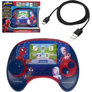 Lexibook, Gabby and The Magic House, Power Console®, Bilingual French/English Educational Game Console with 100 Activities, Color Screen, JCG100GDHi1(Spider-Man)