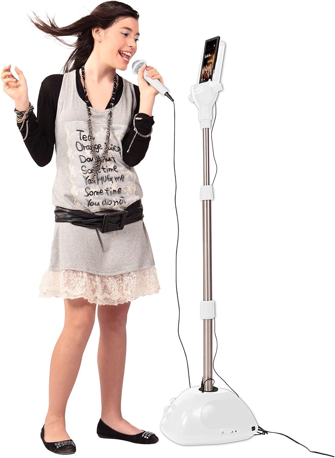image:imageLEXiBOOK Karaoke Micro Star 2 32W Sound and Voice Effects Toy BlackGray K8010