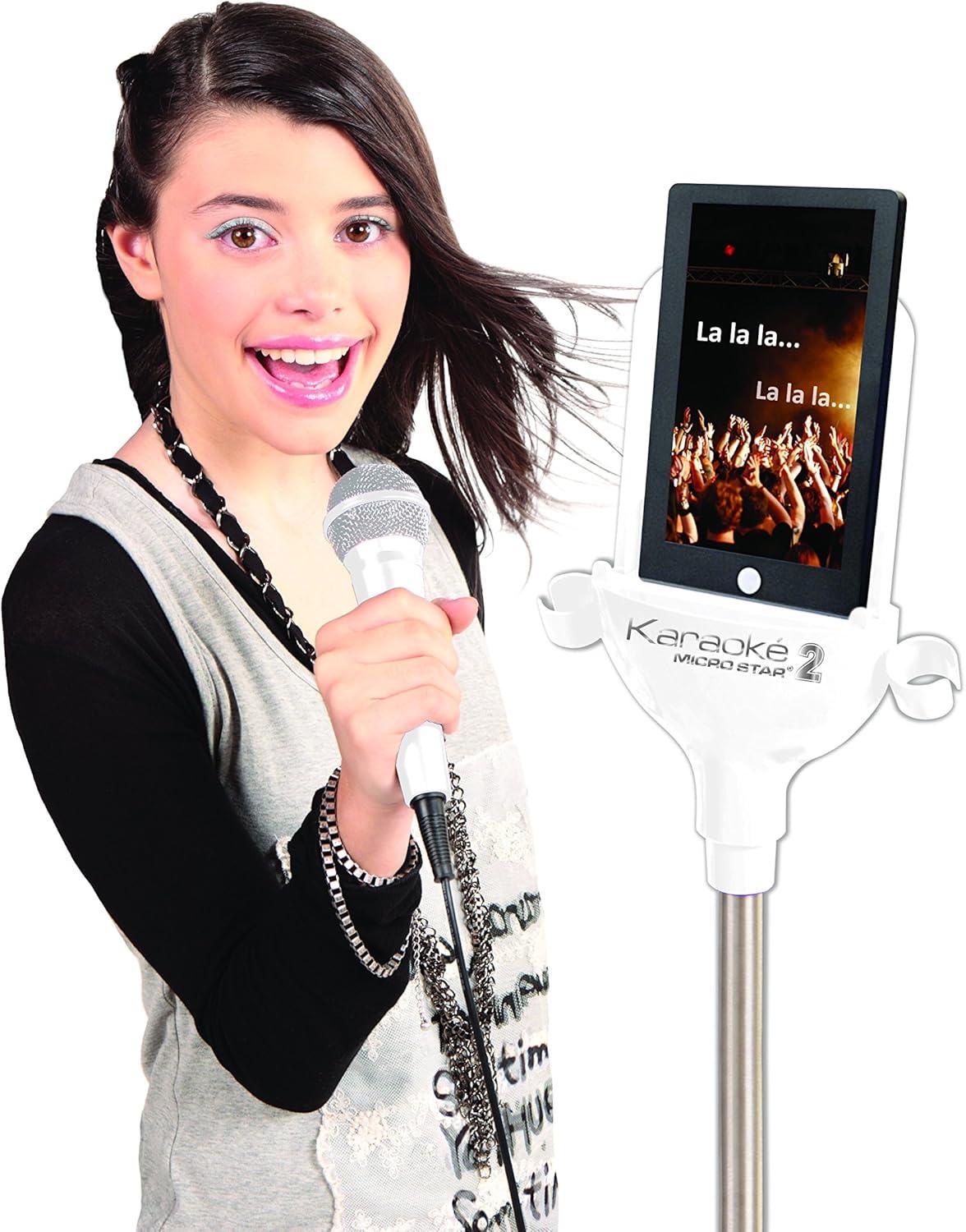 image:imageLEXiBOOK Karaoke Micro Star 2 32W Sound and Voice Effects Toy BlackGray K8010