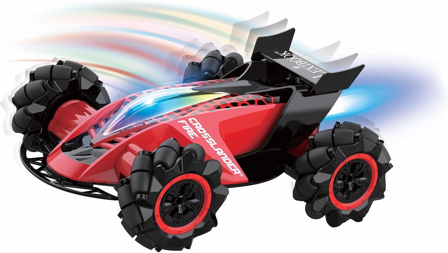 image:imageLEXiBOOK Crosslander Racing Remote Control Racing car Formula 1 up to 10kmh Light and Sound Effects Smoke Jet Remote Control Included Rechargeable RC61Crosslander Fire