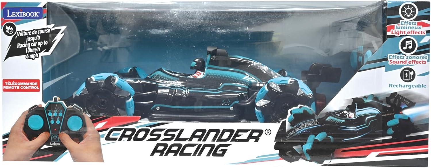 image:imageLEXiBOOK Crosslander Racing Remote Control Racing car Formula 1 up to 10kmh Light and Sound Effects Smoke Jet Remote Control Included Rechargeable RC61Crosslander Racing