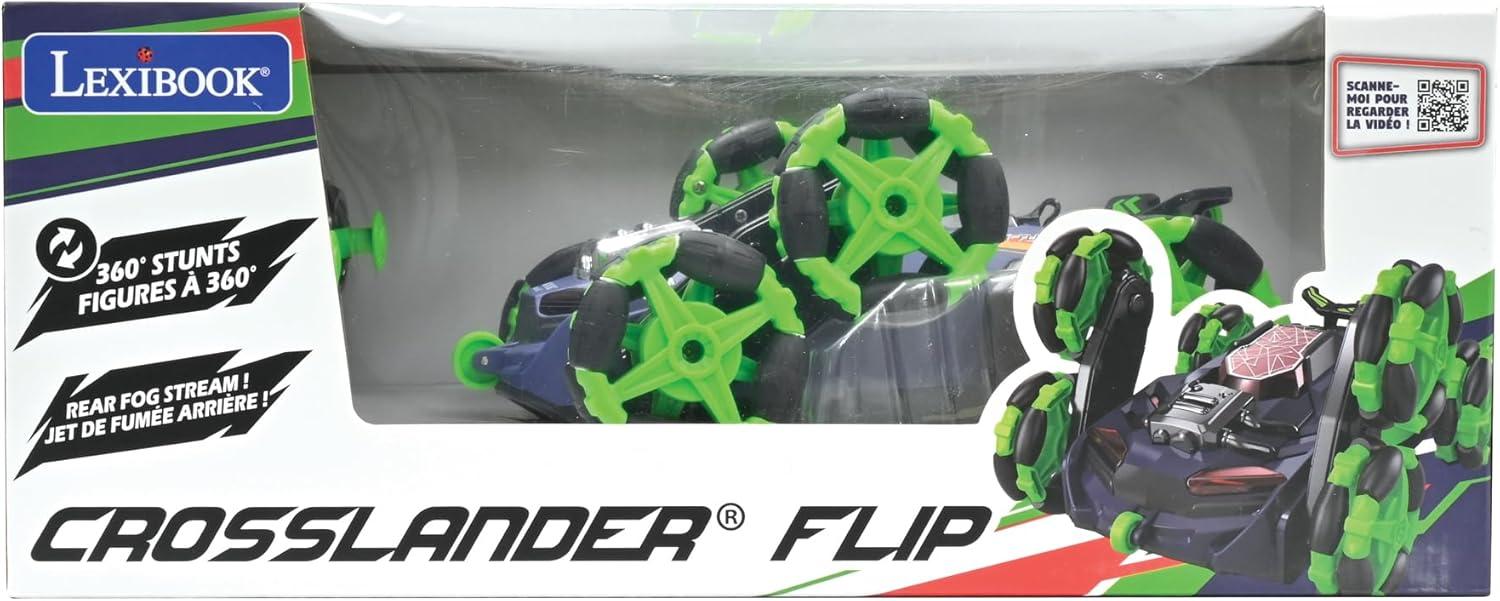 image:imageLEXiBOOK Crosslander Racing Remote Control Racing car Formula 1 up to 10kmh Light and Sound Effects Smoke Jet Remote Control Included Rechargeable RC61Crosslander Flip