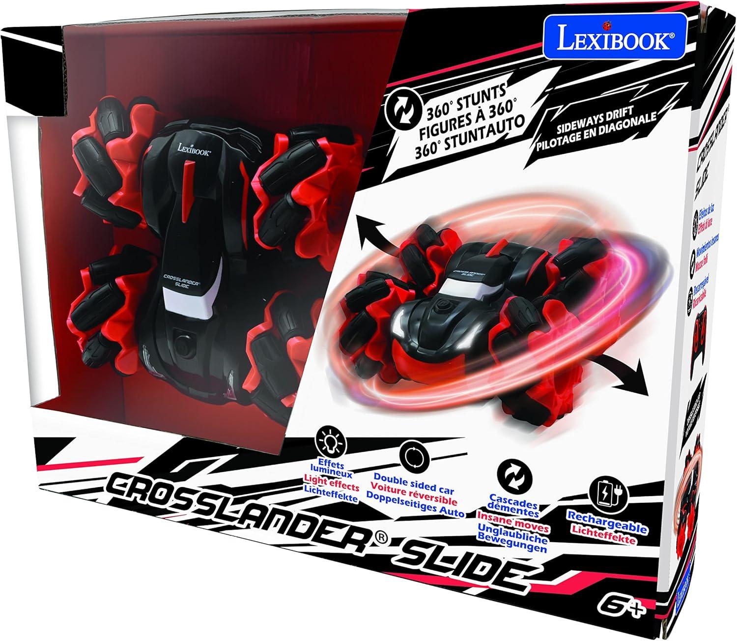 image:imageLEXiBOOK Crosslander Racing Remote Control Racing car Formula 1 up to 10kmh Light and Sound Effects Smoke Jet Remote Control Included Rechargeable RC61Crosslander slide