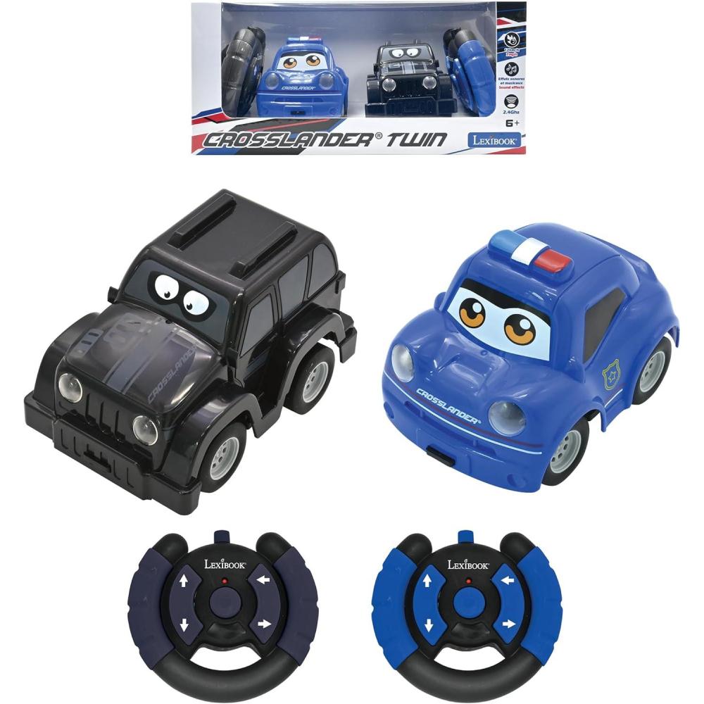 image:imageLEXiBOOK Crosslander Racing Remote Control Racing car Formula 1 up to 10kmh Light and Sound Effects Smoke Jet Remote Control Included Rechargeable RC61lexibookcrosslandertwin